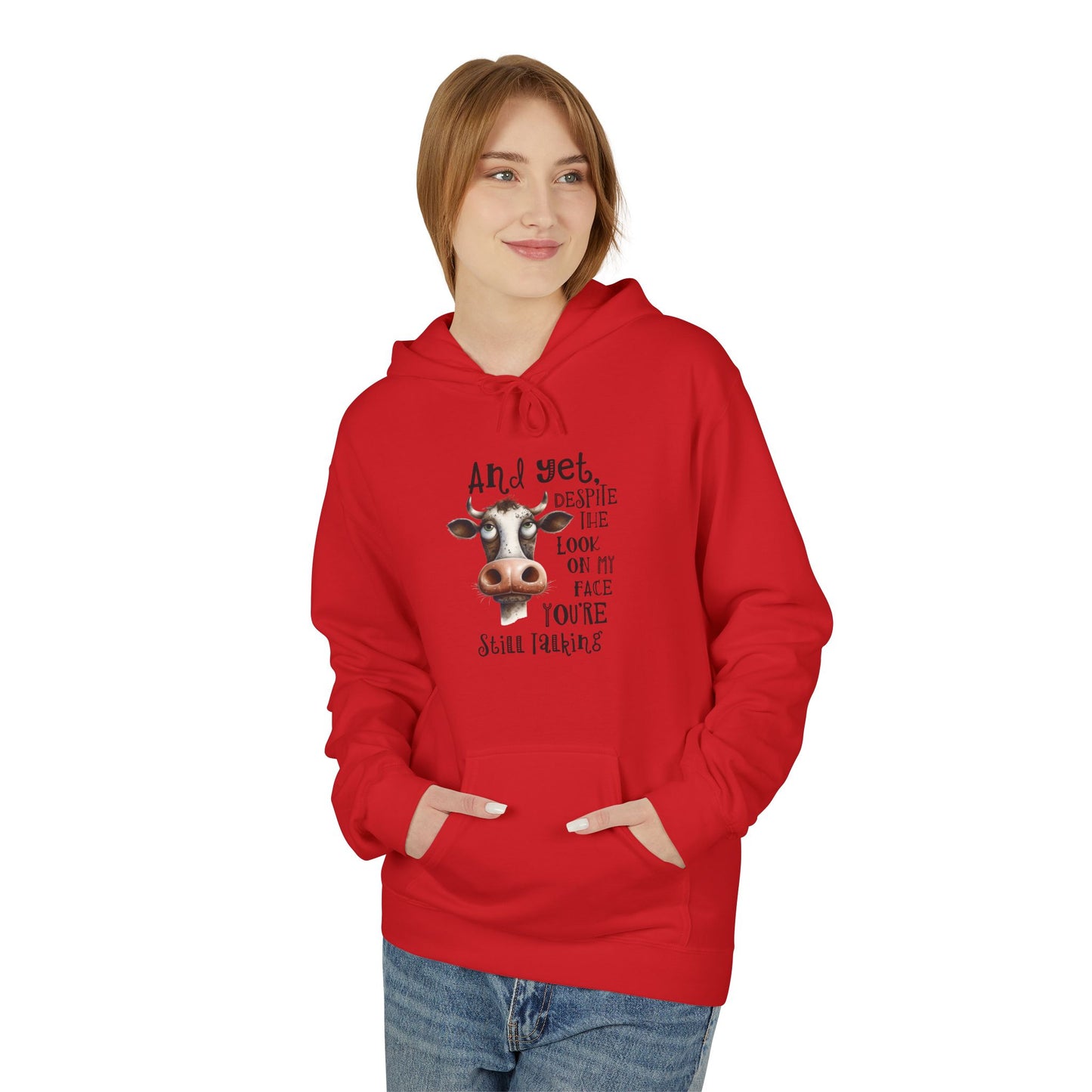 Bavlněná Unisex Mikina "Sarcasm Cow"