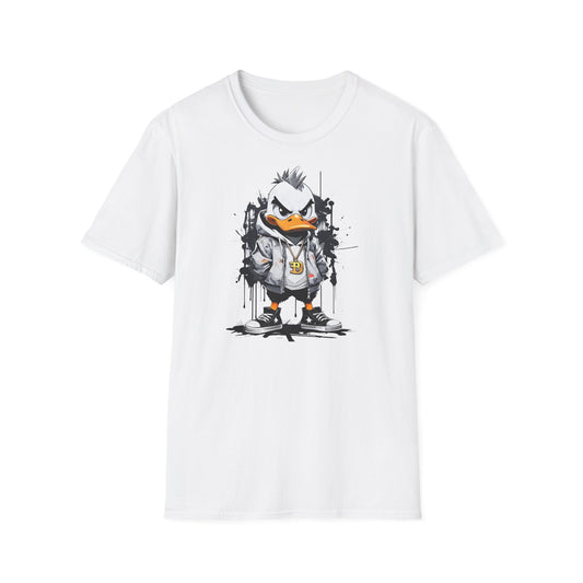 Prémiové Bavlněné Unisex Triko "Edgy Duck"