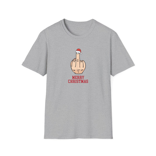 Prémiové Bavlněné Unisex Triko "Rude Merry Christmas"