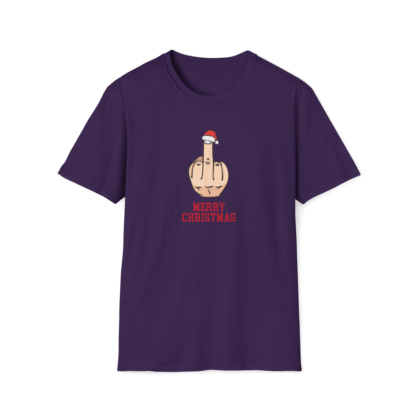 Prémiové Bavlněné Unisex Triko "Rude Merry Christmas"