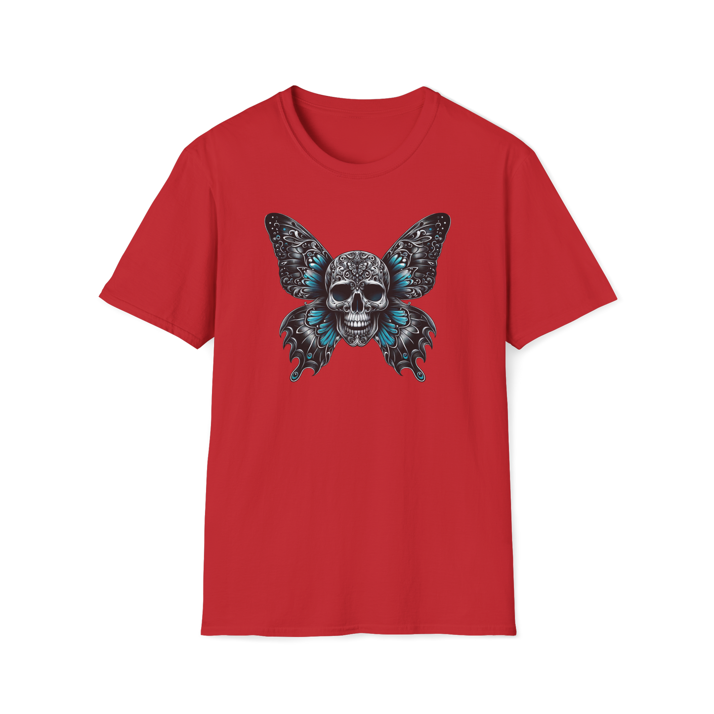 Prémiové Bavlněné Unisex Triko "Butterfly Skull"