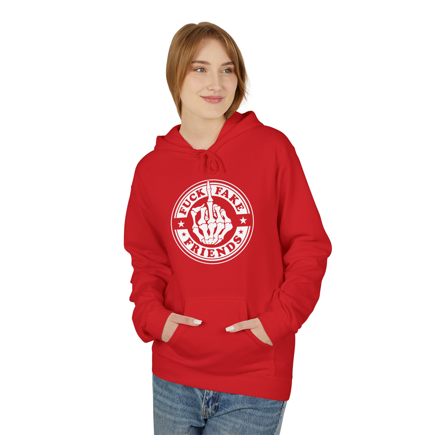 Bavlněná Unisex Mikina "Fuck Fake Friends"