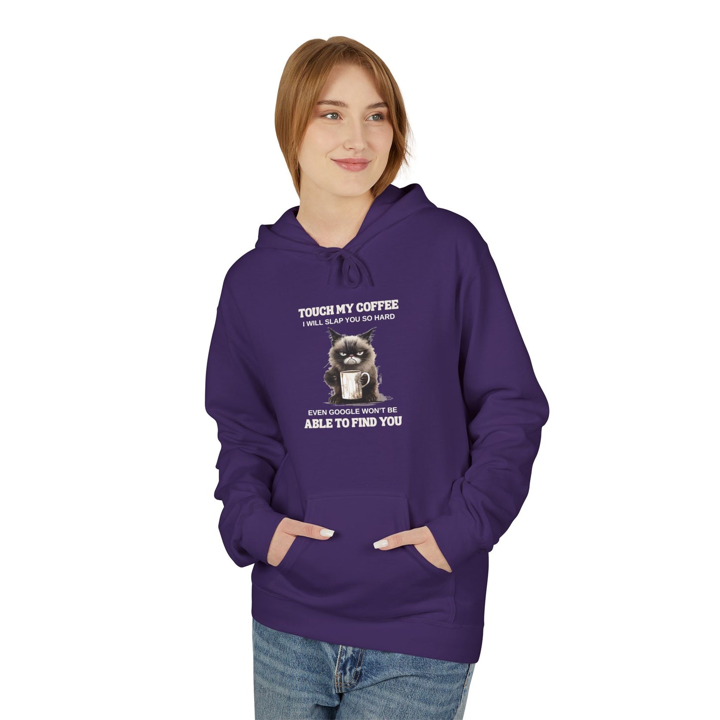 Bavlněná Unisex Mikina "Coffee Rescue Cat"