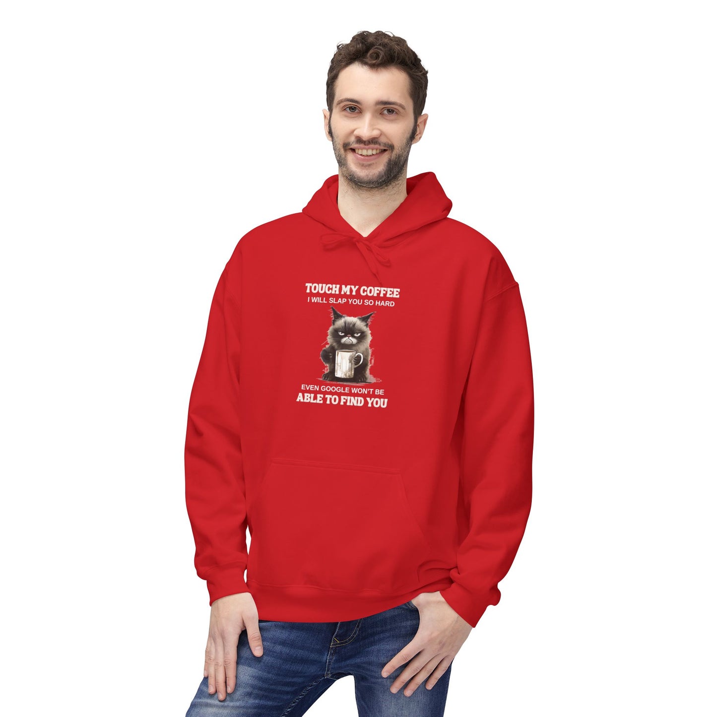 Bavlněná Unisex Mikina "Coffee Rescue Cat"