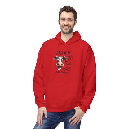 Bavlněná Unisex Mikina "Sarcasm Cow"