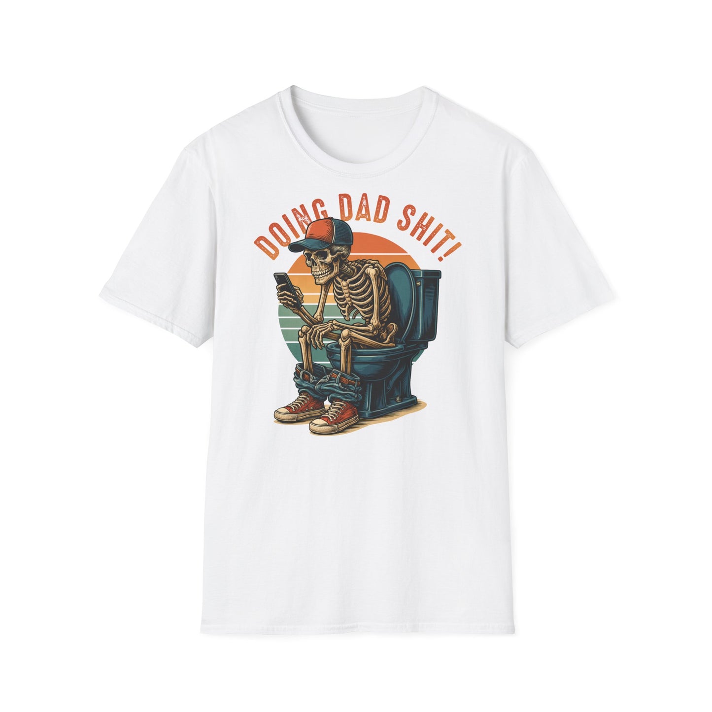 Prémiové Bavlněné Unisex Triko "Skeleton Dad"