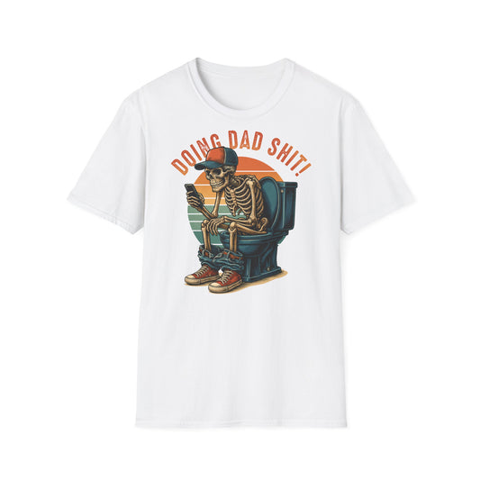 Prémiové Bavlněné Unisex Triko "Skeleton Dad"
