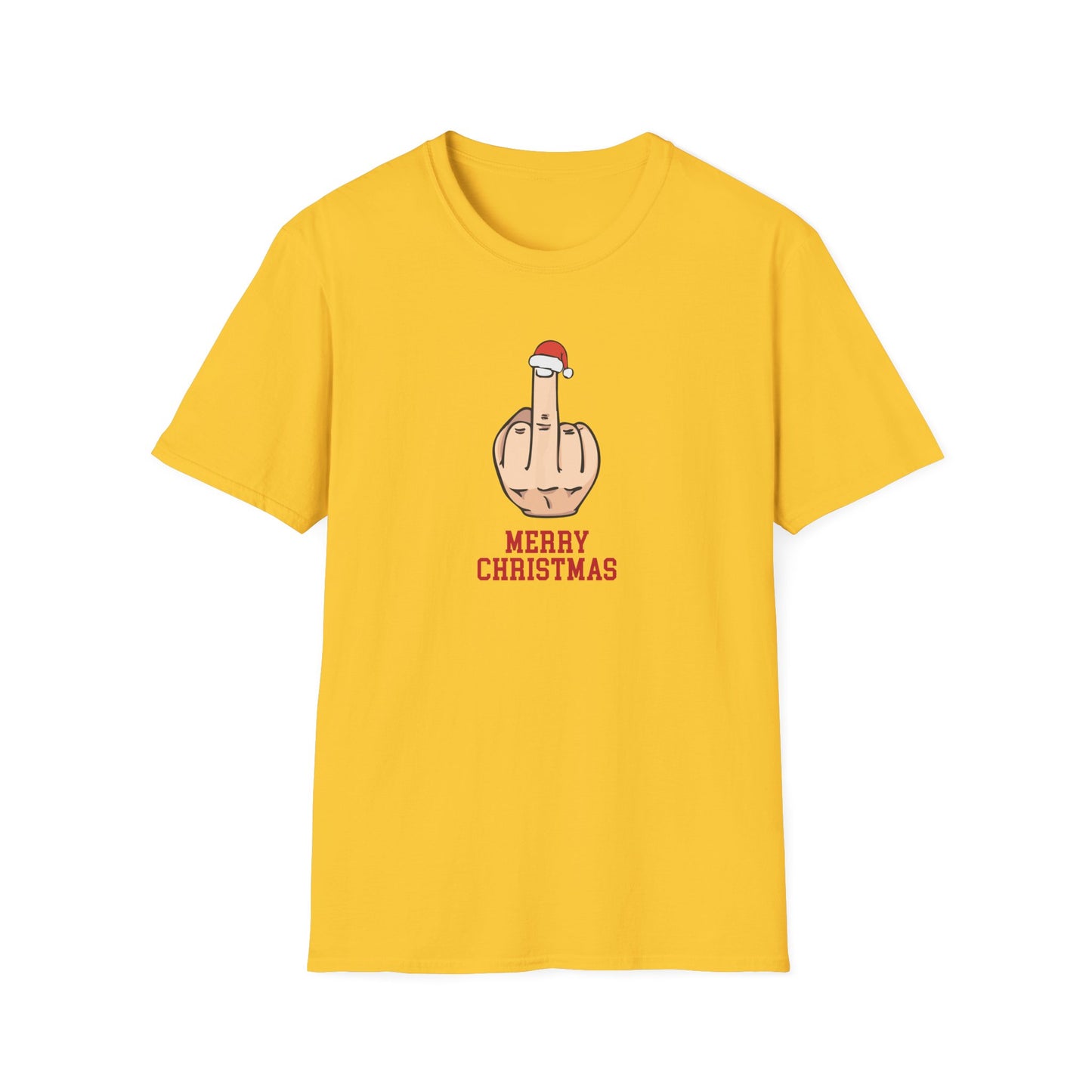 Prémiové Bavlněné Unisex Triko "Rude Merry Christmas"