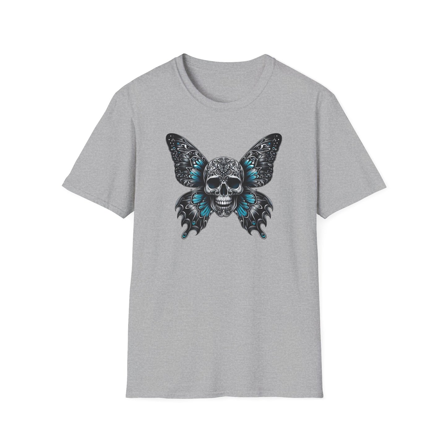 Prémiové Bavlněné Unisex Triko "Butterfly Skull"