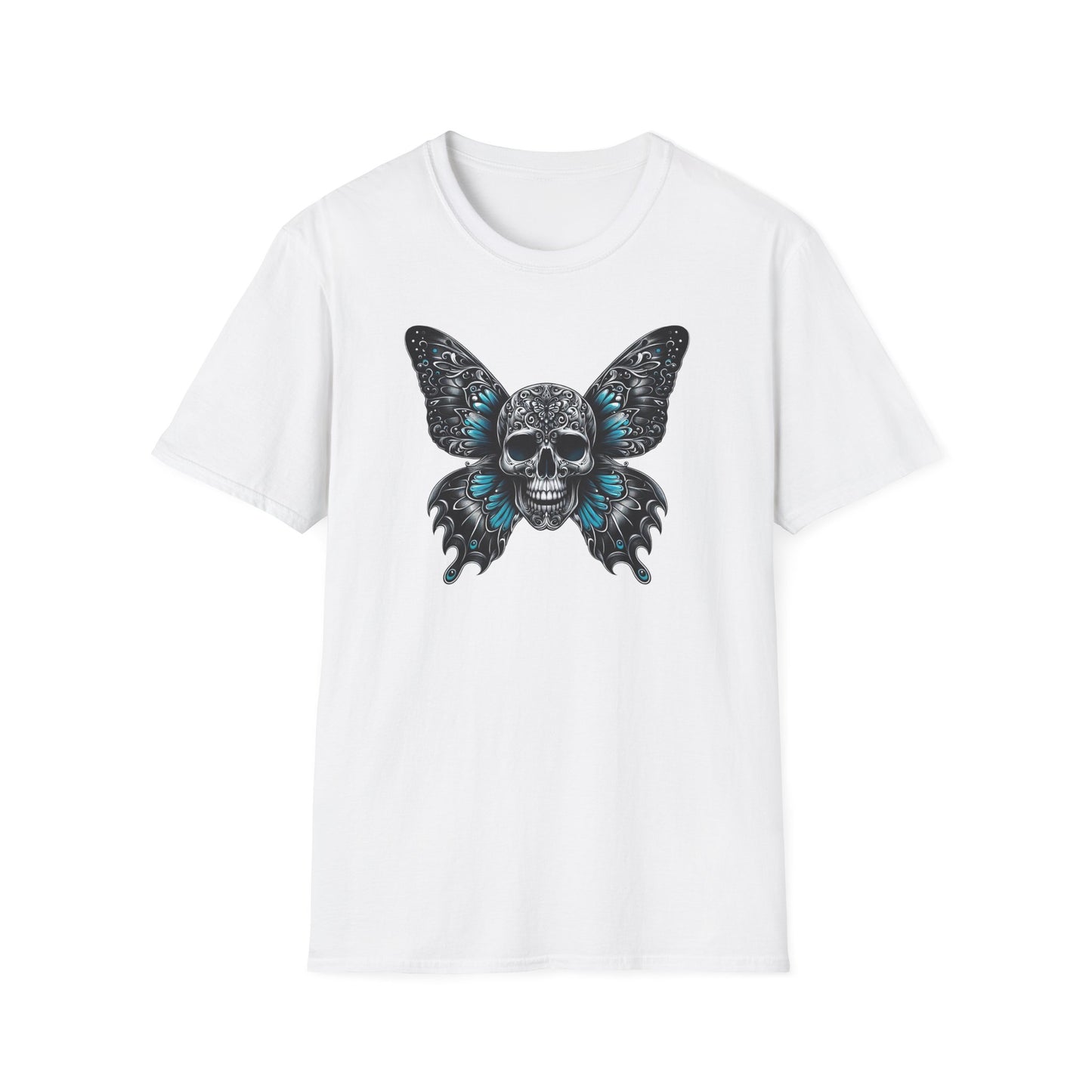 Prémiové Bavlněné Unisex Triko "Butterfly Skull"
