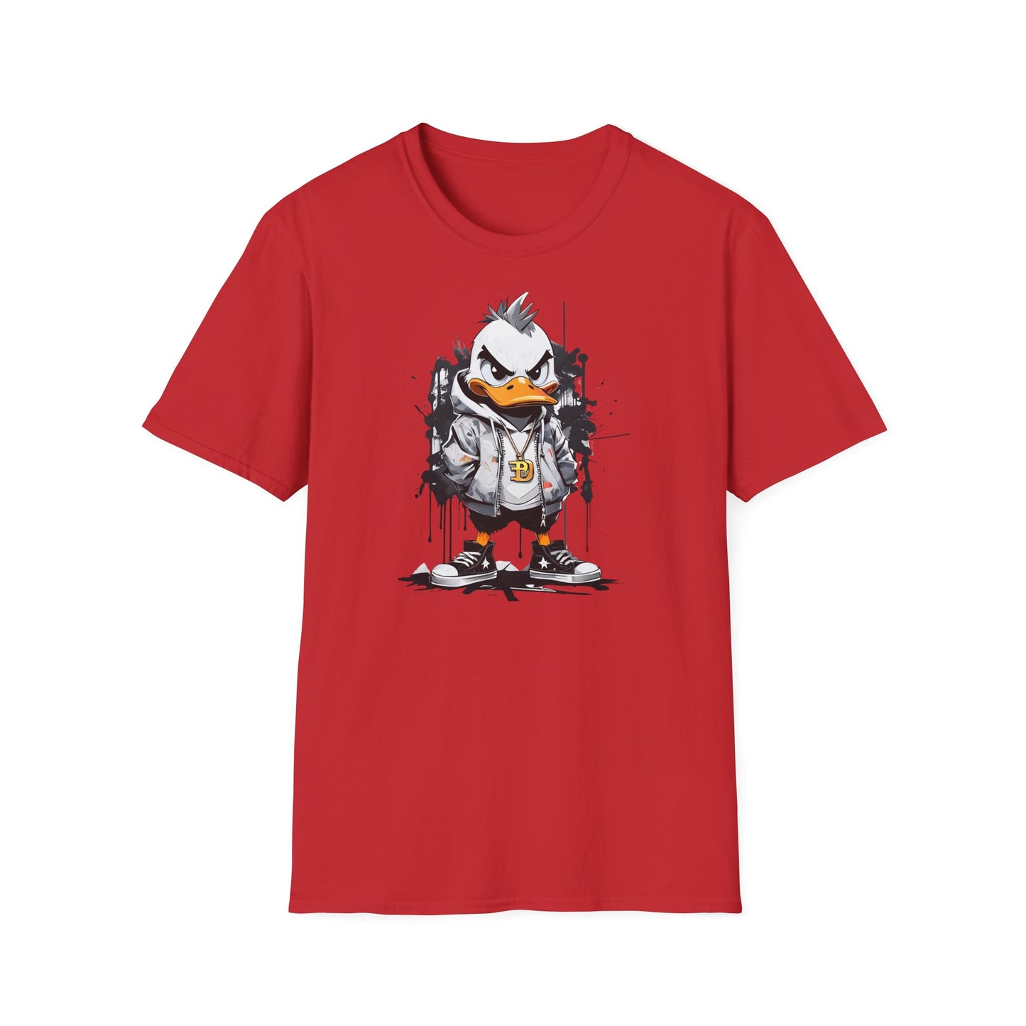 Prémiové Bavlněné Unisex Triko "Edgy Duck"