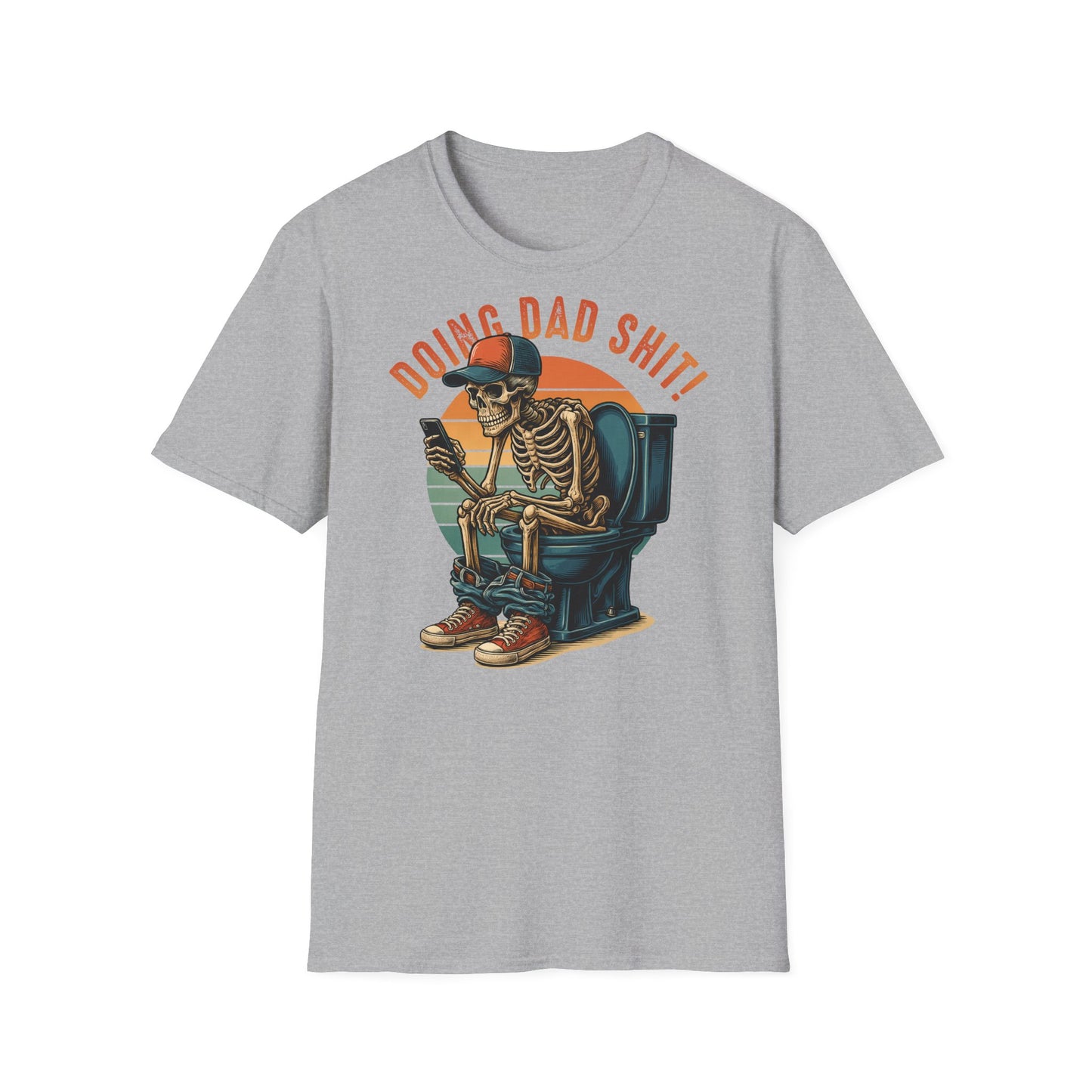 Prémiové Bavlněné Unisex Triko "Skeleton Dad"