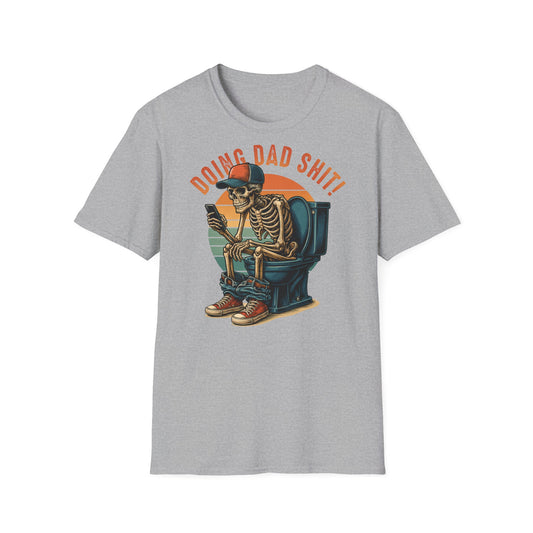 Prémiové Bavlněné Unisex Triko "Skeleton Dad"