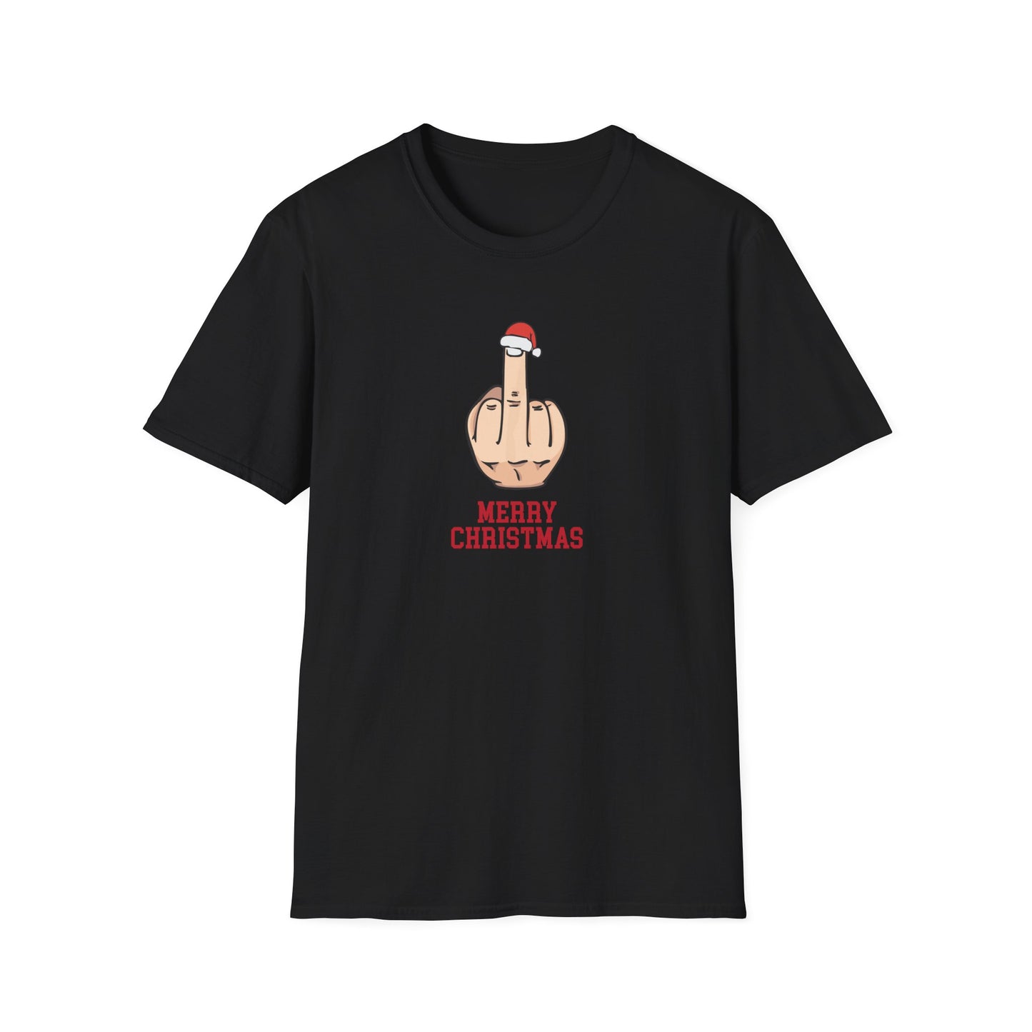 Prémiové Bavlněné Unisex Triko "Rude Merry Christmas"
