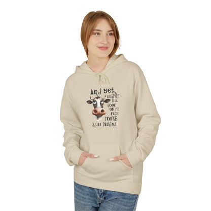Bavlněná Unisex Mikina "Sarcasm Cow"