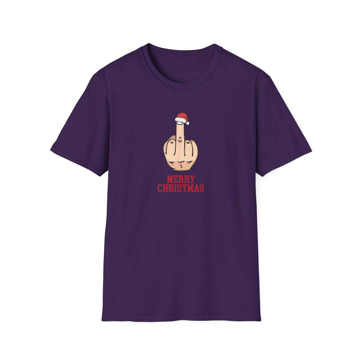 Prémiové Bavlněné Unisex Triko "Rude Merry Christmas"