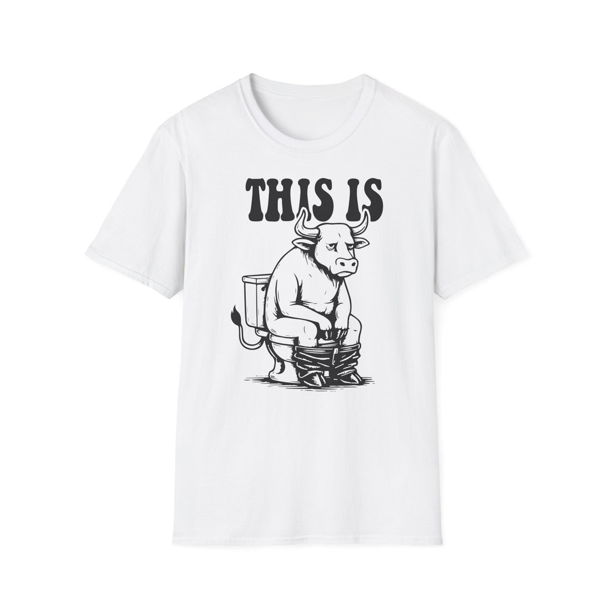 Prémiové Bavlněné Unisex Triko "This is Cow"