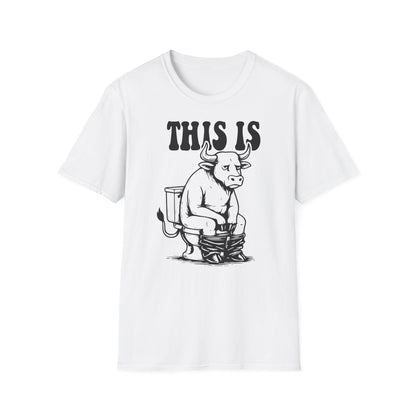 Prémiové Bavlněné Unisex Triko "This is Cow"