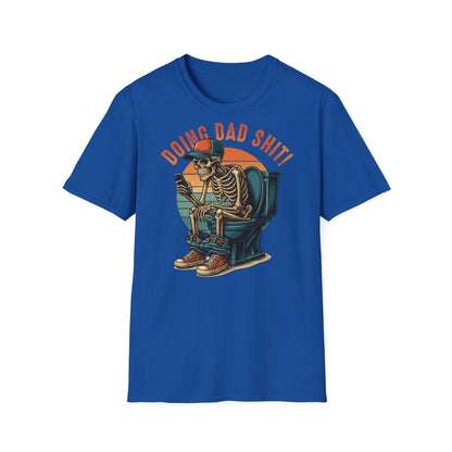 Prémiové Bavlněné Unisex Triko "Skeleton Dad"