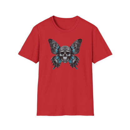 Prémiové Bavlněné Unisex Triko "Butterfly Skull"