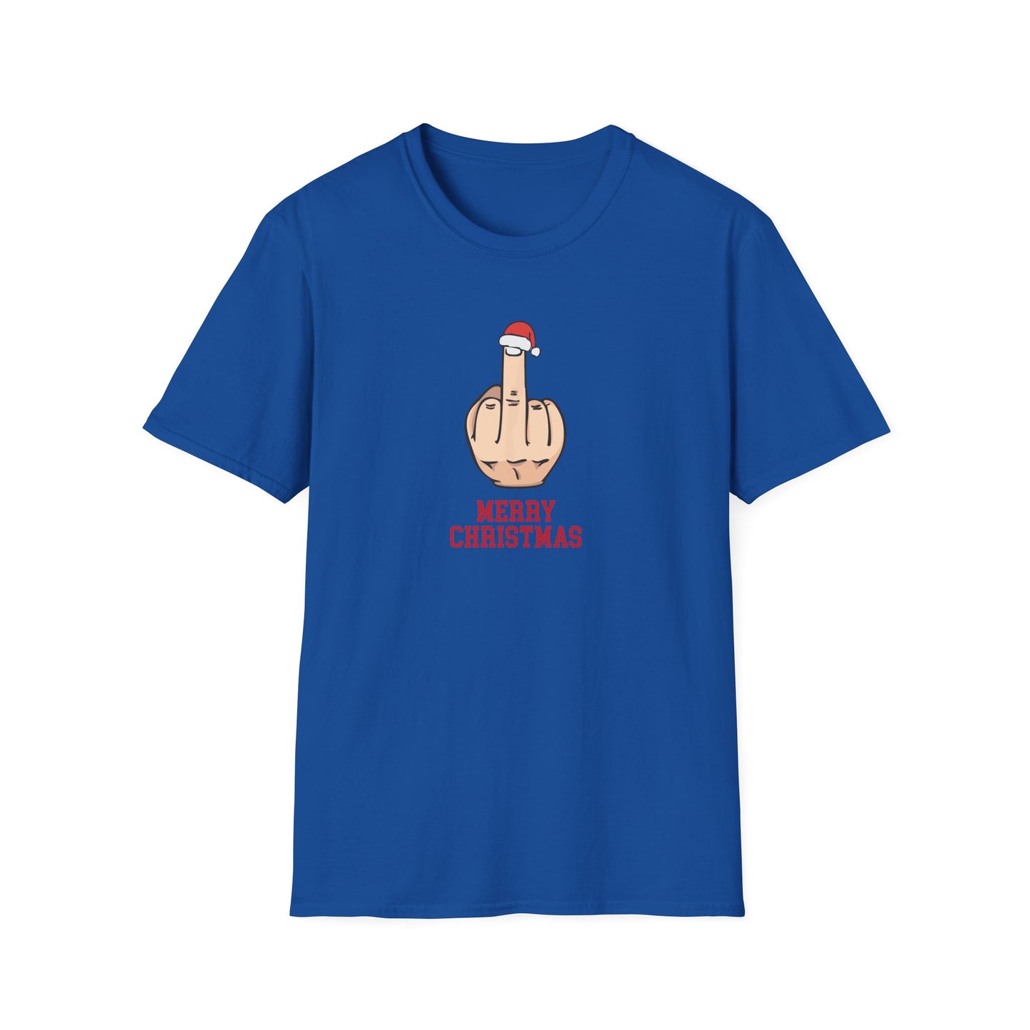 Prémiové Bavlněné Unisex Triko "Rude Merry Christmas"