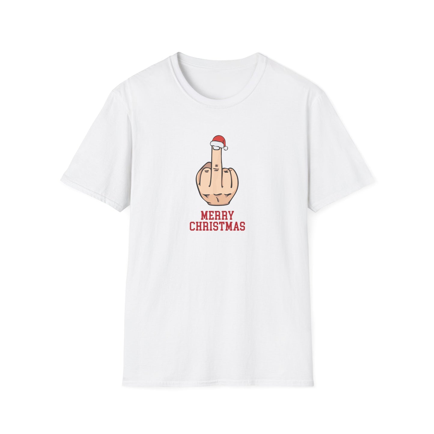 Prémiové Bavlněné Unisex Triko "Rude Merry Christmas"