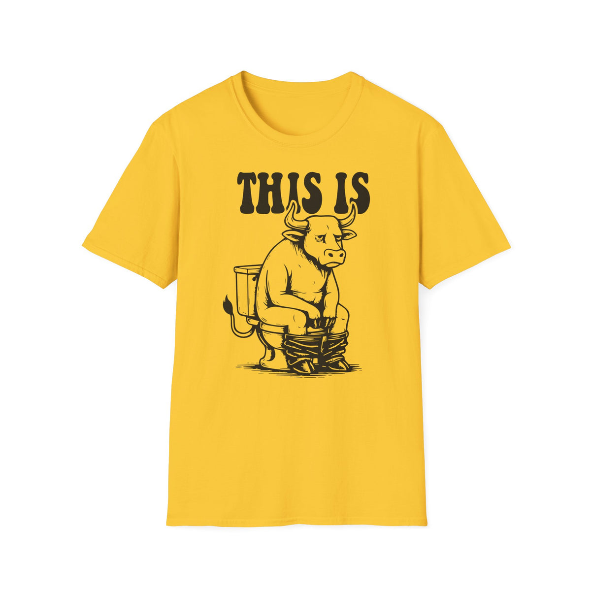 Prémiové Bavlněné Unisex Triko "This is Cow"