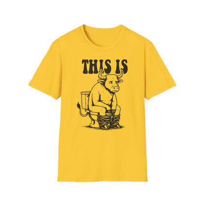 Prémiové Bavlněné Unisex Triko "This is Cow"