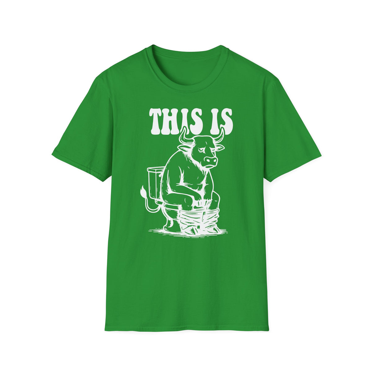 Prémiové Bavlněné Unisex Triko "This is Cow"