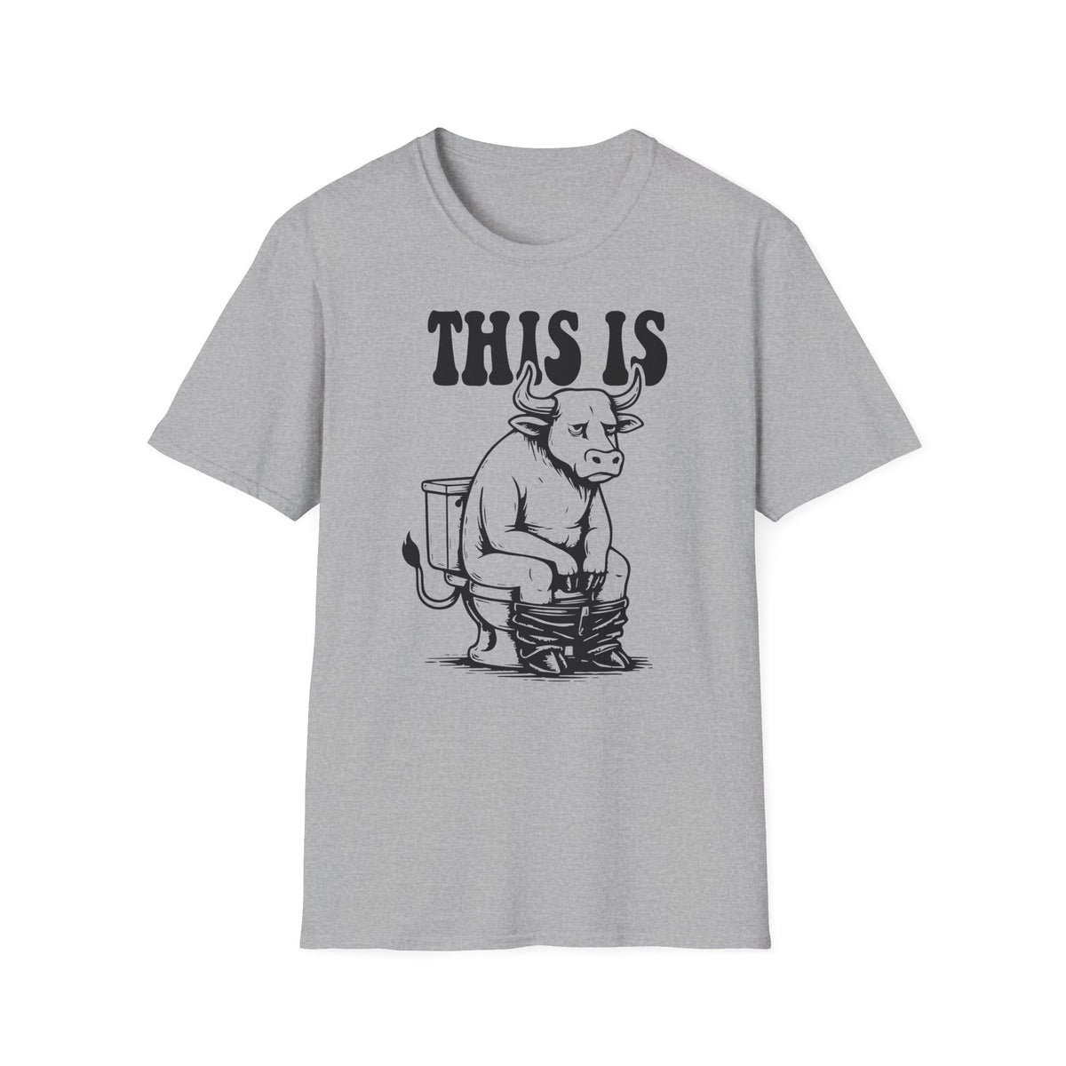 Prémiové Bavlněné Unisex Triko "This is Cow"