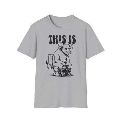 Prémiové Bavlněné Unisex Triko "This is Cow"