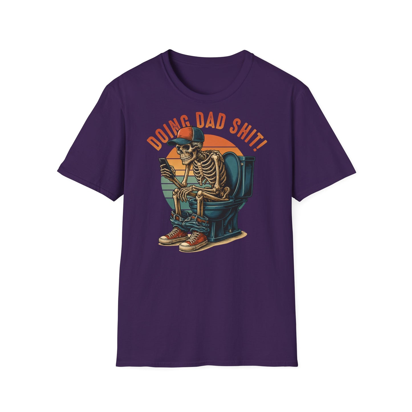 Prémiové Bavlněné Unisex Triko "Skeleton Dad"