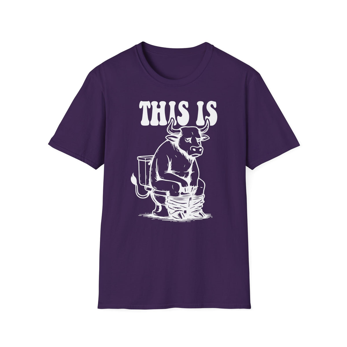 Prémiové Bavlněné Unisex Triko "This is Cow"