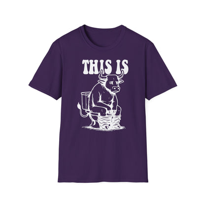 Prémiové Bavlněné Unisex Triko "This is Cow"