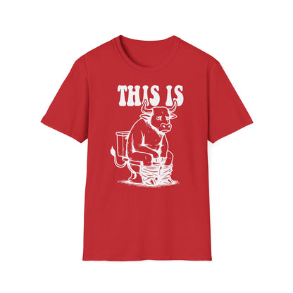 Prémiové Bavlněné Unisex Triko "This is Cow"
