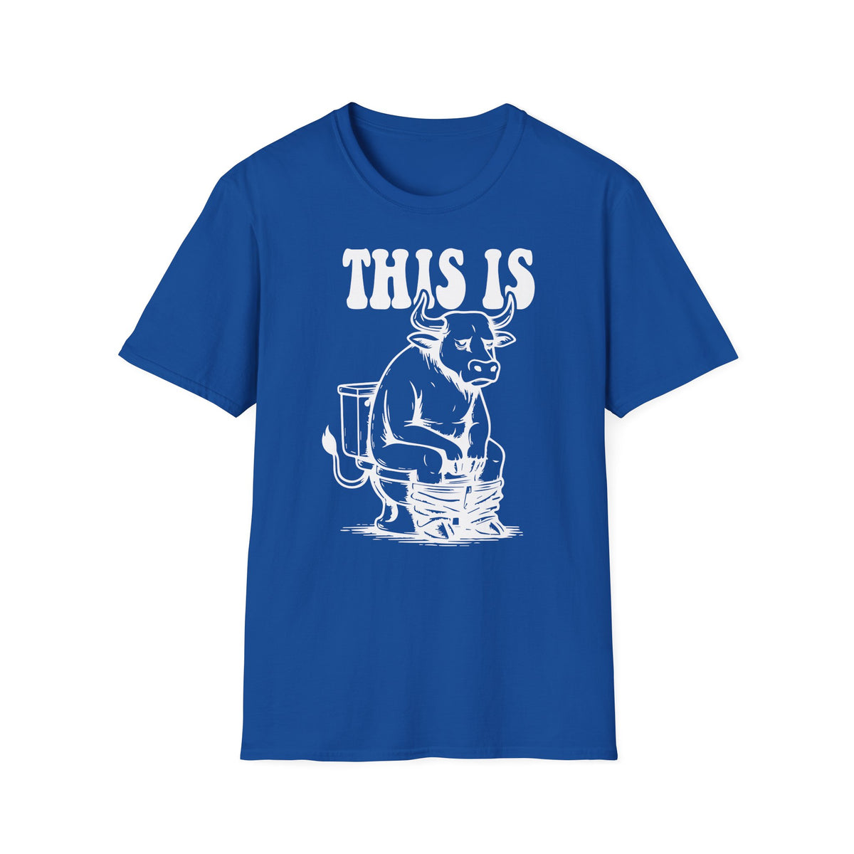 Prémiové Bavlněné Unisex Triko "This is Cow"