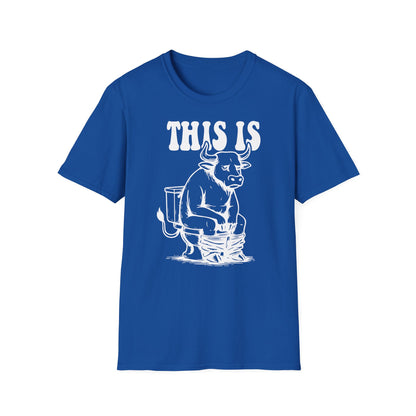 Prémiové Bavlněné Unisex Triko "This is Cow"