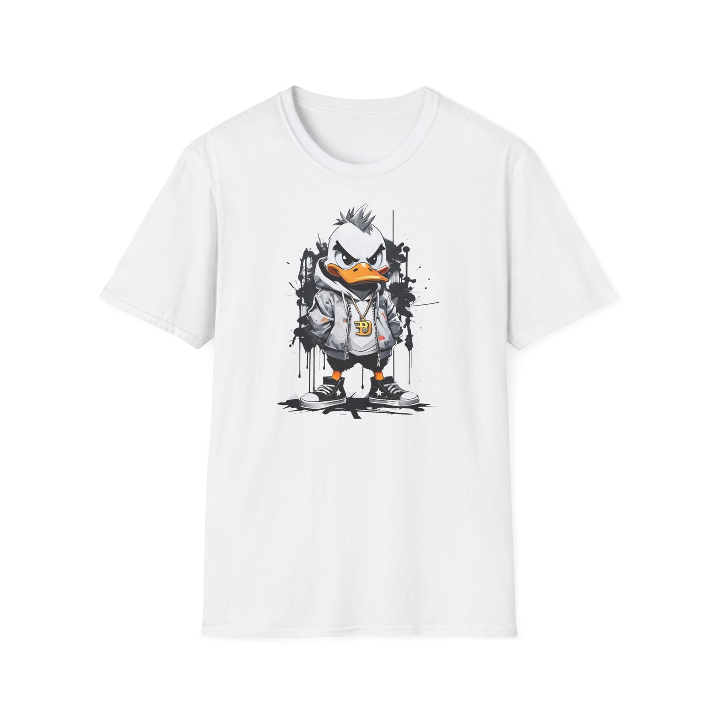 Prémiové Bavlněné Unisex Triko "Edgy Duck"