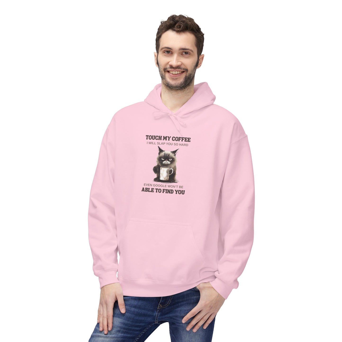 Bavlněná Unisex Mikina "Coffee Rescue Cat"