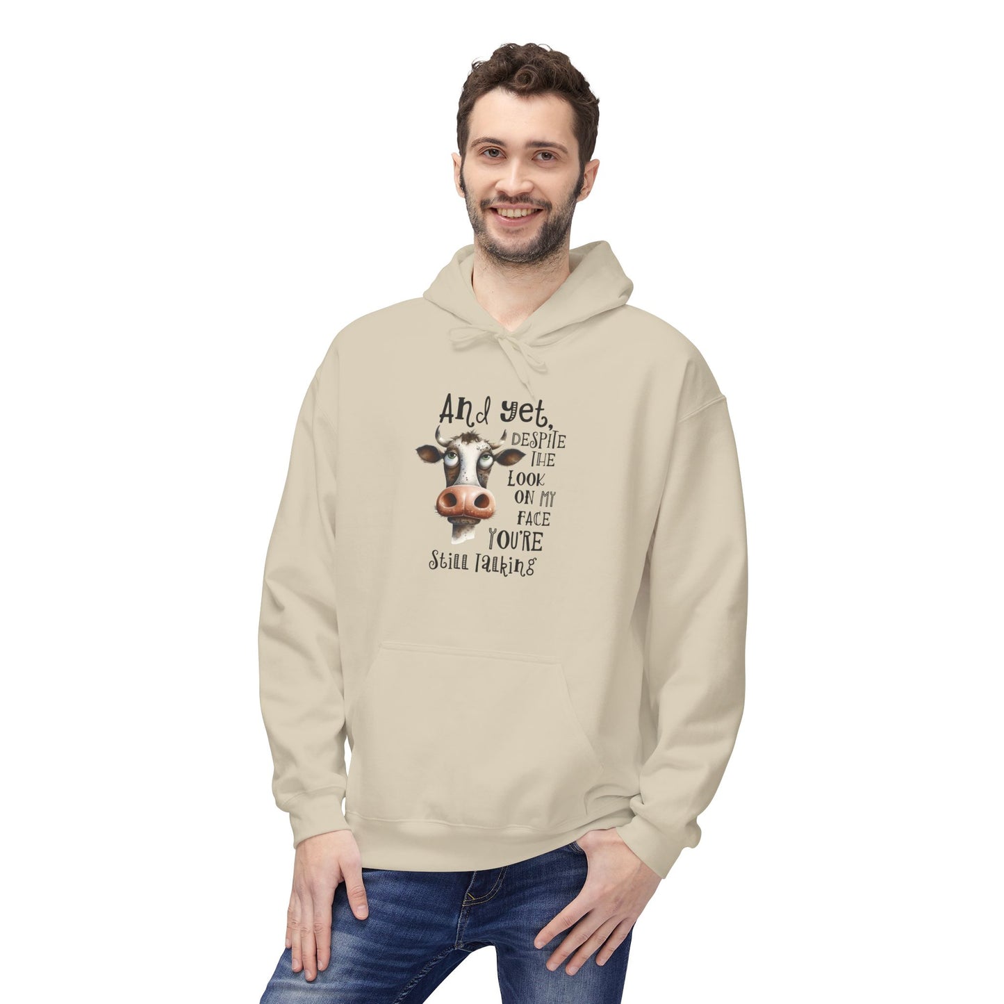 Bavlněná Unisex Mikina "Sarcasm Cow"