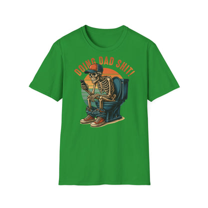 Prémiové Bavlněné Unisex Triko "Skeleton Dad"
