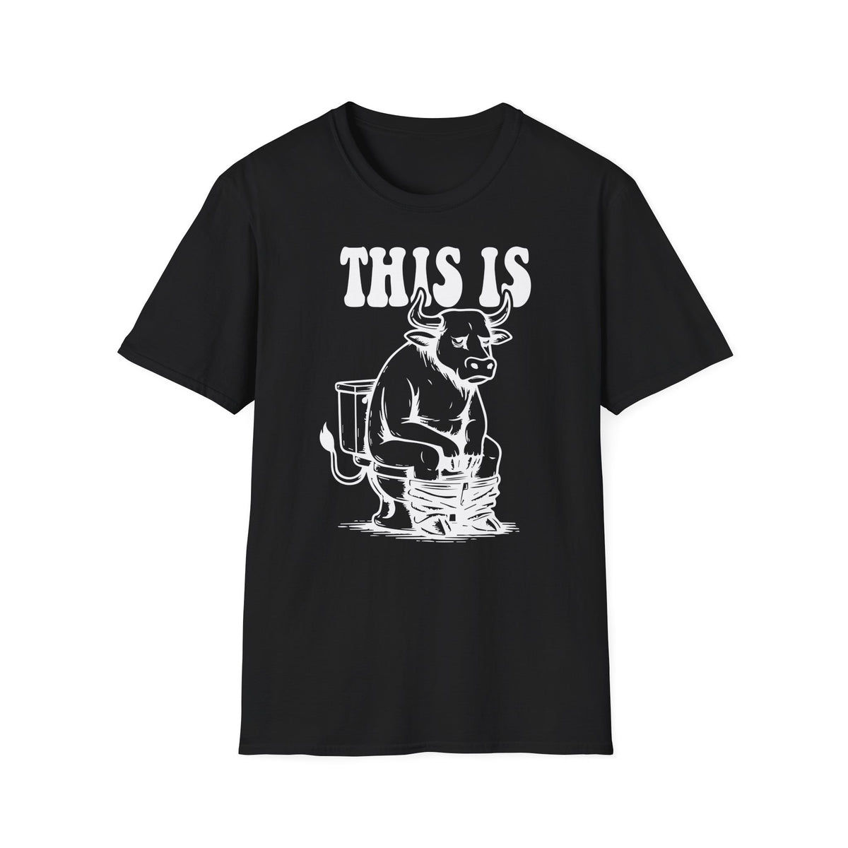 Prémiové Bavlněné Unisex Triko "This is Cow"