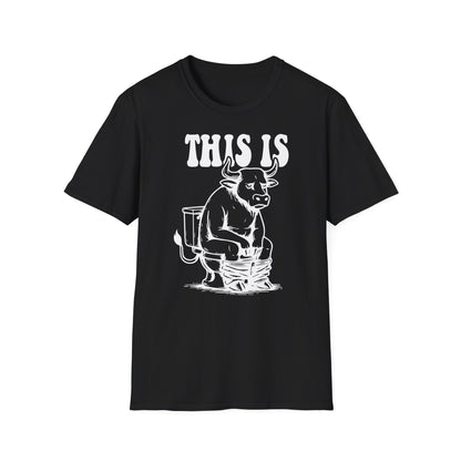 Prémiové Bavlněné Unisex Triko "This is Cow"