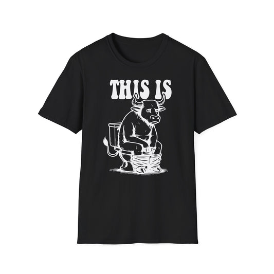 Prémiové Bavlněné Unisex Triko "This is Cow"