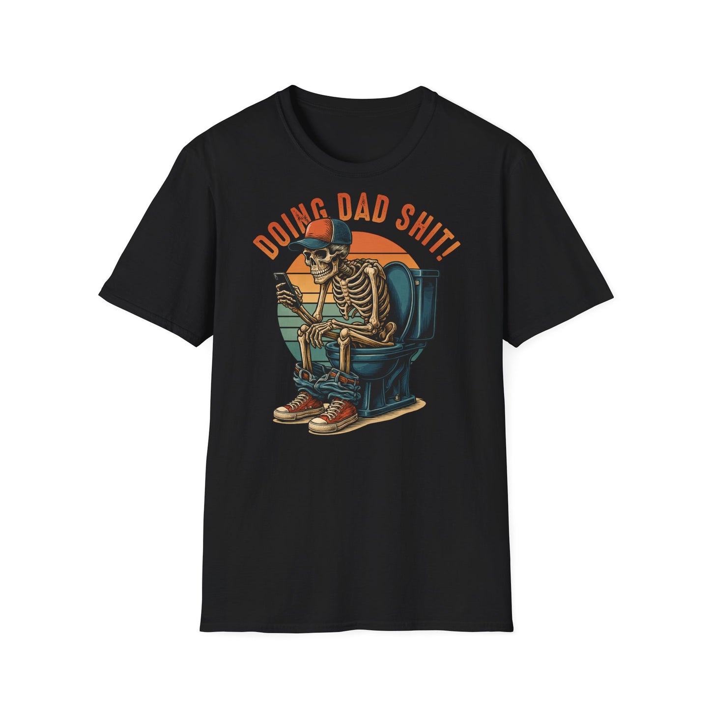 Prémiové Bavlněné Unisex Triko "Skeleton Dad"