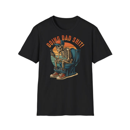 Prémiové Bavlněné Unisex Triko "Skeleton Dad"