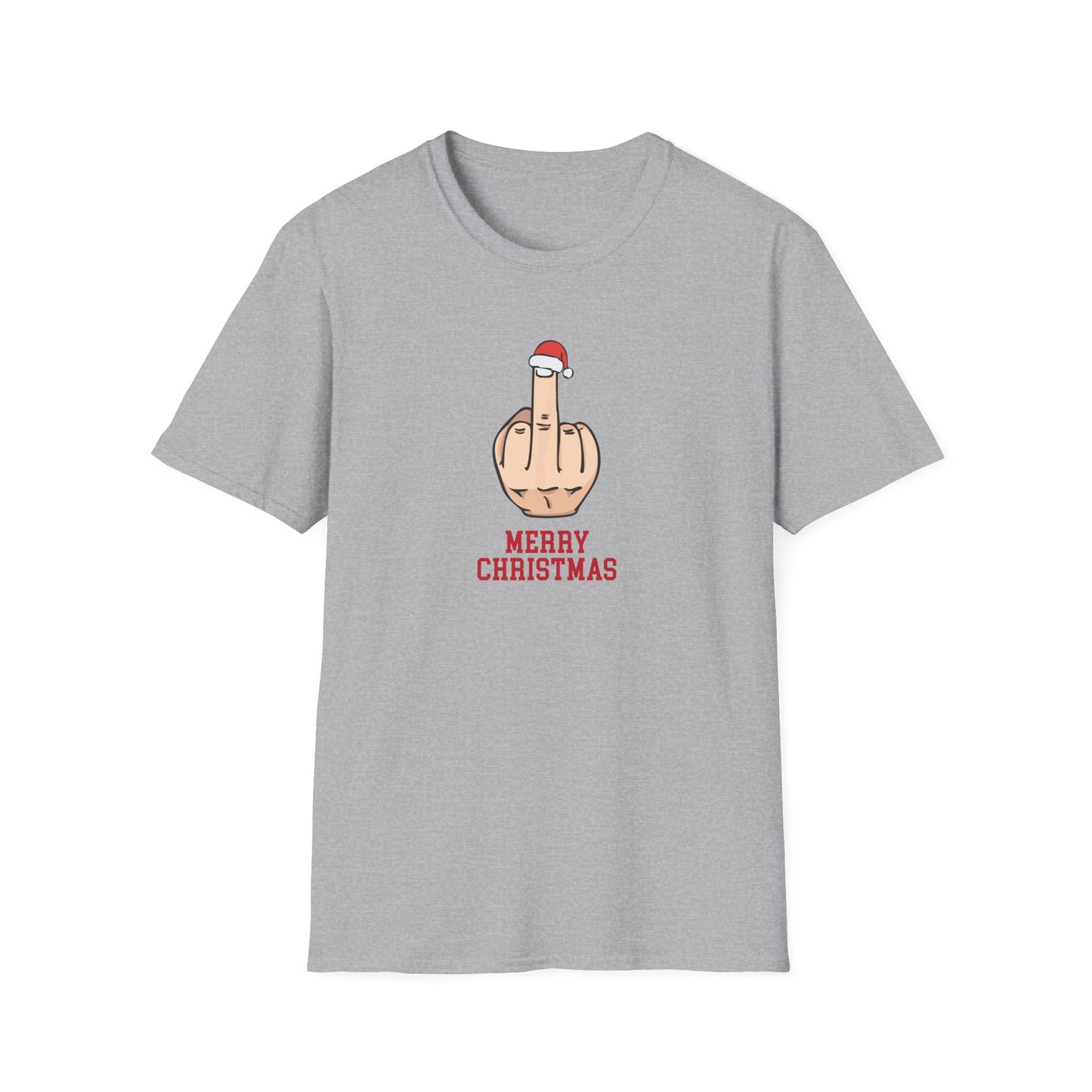 Prémiové Bavlněné Unisex Triko "Rude Merry Christmas"