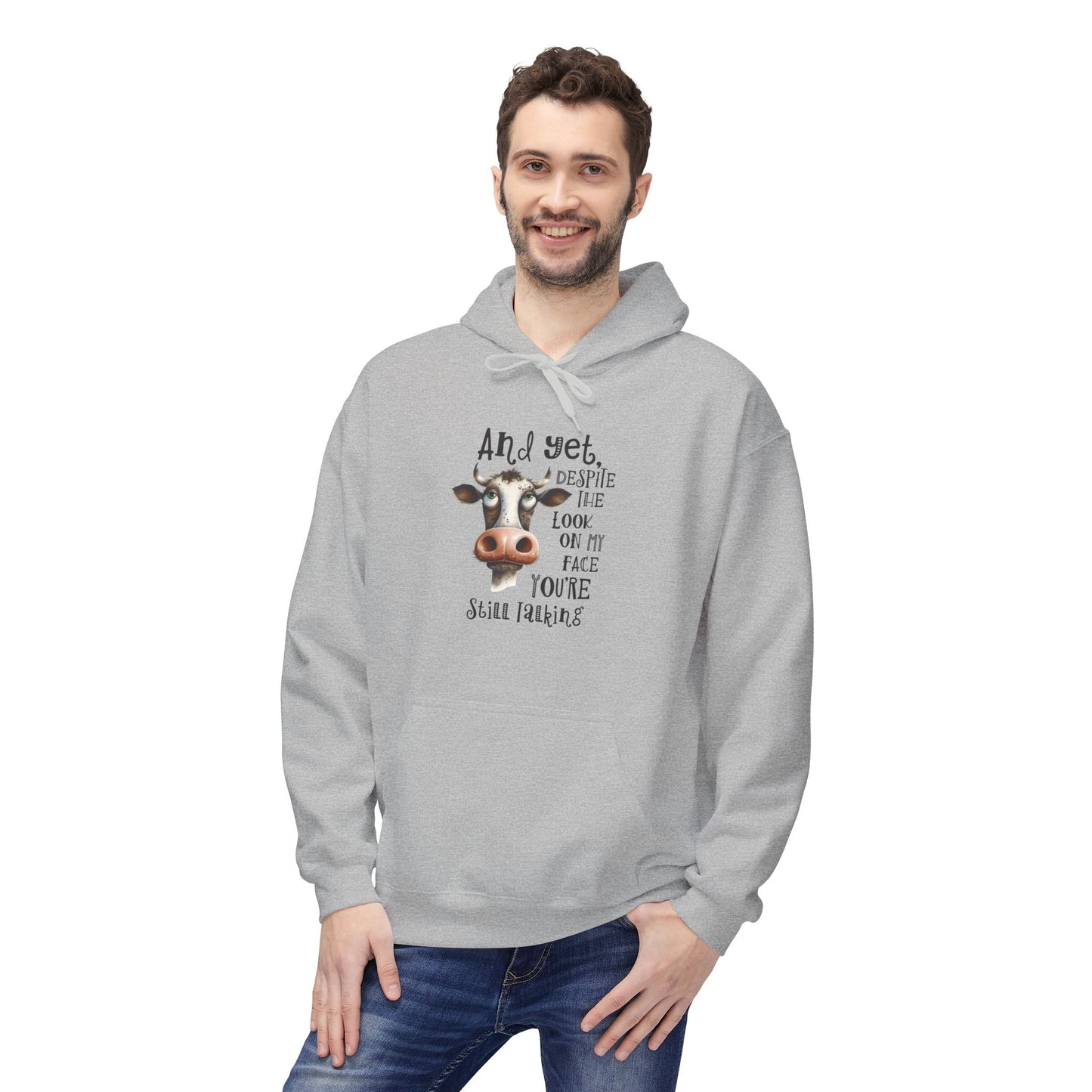 Bavlněná Unisex Mikina "Sarcasm Cow"