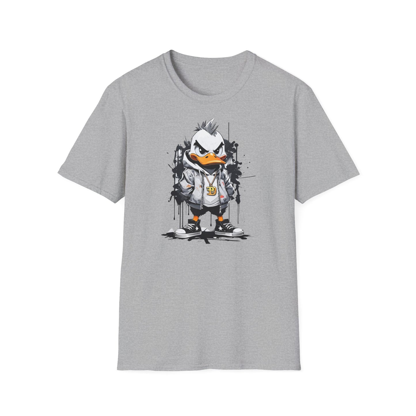 Prémiové Bavlněné Unisex Triko "Edgy Duck"