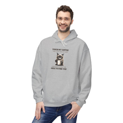 Bavlněná Unisex Mikina "Coffee Rescue Cat"
